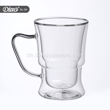 Kaffeeglasbecher Hochwertiger doppelwandiger Becher